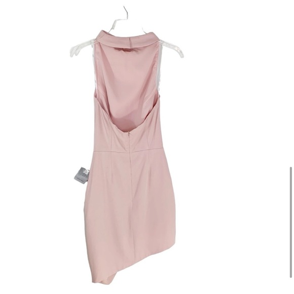 Elliatt Cocktail Asymmetric Satin Dress Light Pink Size XS NWT - Picture 5 of 5